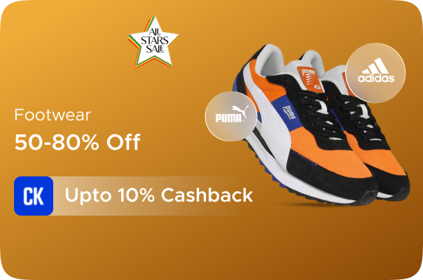 50-80% Off on Footwear + Upto 10% Cashback